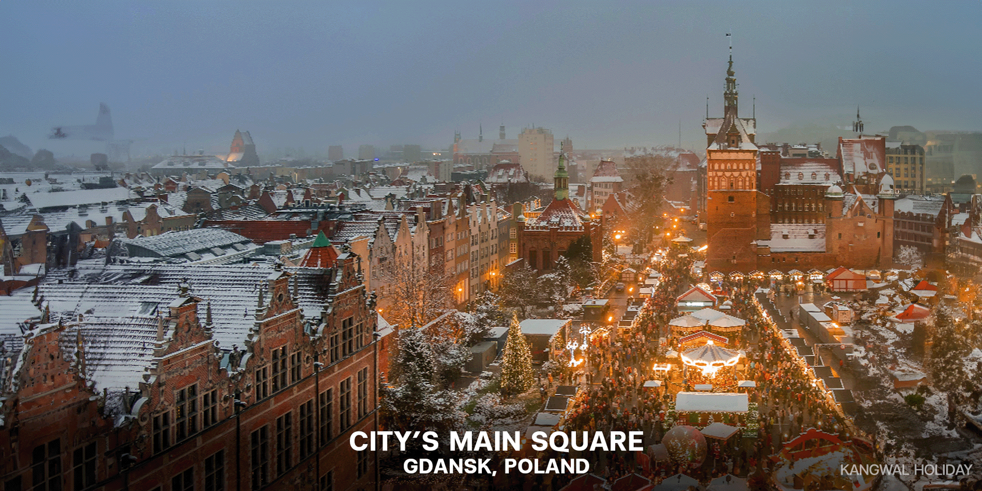 City's Main Square: Gdansk, Poland
